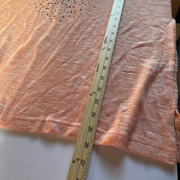 Cathy Daniel’s size 2X peach studded layered look. Dolman sleeves. - Picture 4 of 9